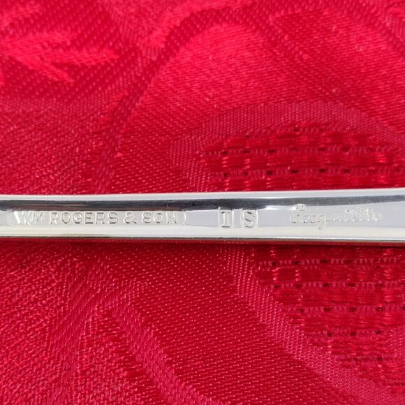 5 Serving 1940'S Wm ROGERS "EXQUISITE" Serving Pieces Silver Plated Beautiful - Picture 8 of 16